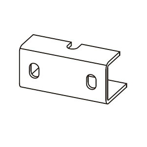YKKAP アウターシェード 枠付け用選択部品セット 引違い窓 半外付 2枚仕様 フックユニット B1/B7/H2/S1/YW 7AN-GH-C