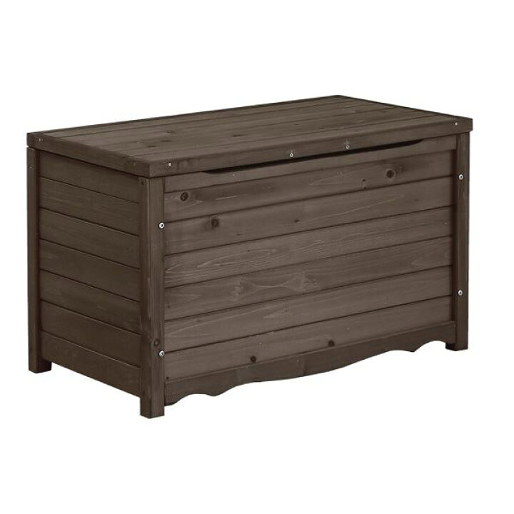 楽天市場 Sスタイル 木製収納庫 T86dbr ボックスベンチm 幅86 小型 物置 屋外 Diy向け ダークブラウン エクステリアのキロ楽天市場支店