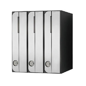 ナスタ 集合住宅用ポスト 前入前出/屋内用 タテ型 静音大型ダイヤル錠 戸数3 KS-MB3002PU-3LT-SV シルバー