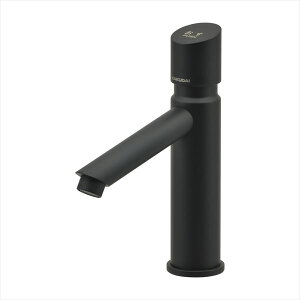 カクダイ 水栓金具 序 じょ 自閉立水栓(マットブラック) 716-312-D