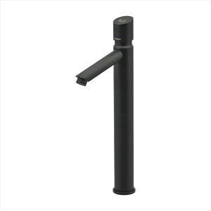 カクダイ 水栓金具 序 じょ 自閉立水栓(スーパートール・マットブラック) 716-314-D