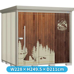 【マラソン対象】タクボ物置 アルテグラフィカ ペインタ P-2222Y 側面棚 『 物置 屋外 大型 倉庫 小屋 収納 収納庫 物置き diy キット 大容量 吊り戸 鍵つき タイヤ 自転車 庭 』【追加金額で取