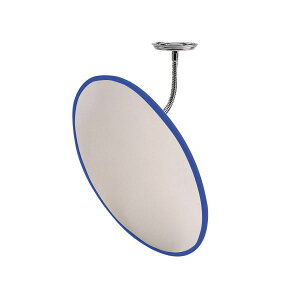 信栄物産 防犯ミラー室内用 フレキシブル 丸型 310径 枠:青 #H-30BL