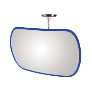 信栄物産 防犯ミラー室内用 フレキシブル 変形 285×450 枠:青 #FA-45BL