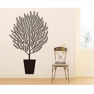 東京ステッカー 高級ウォールステッカー 植物 オリーブ Sサイズ *TS0001-FS ブラック 『おしゃれ かわいい』 『壁 シール』