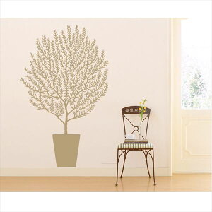東京ステッカー 高級ウォールステッカー 植物 オリーブ Lサイズ *TS0001-DL ベージュ 『おしゃれ かわいい』 『壁 シール』
