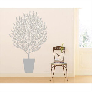 東京ステッカー 高級ウォールステッカー 植物 オリーブ Lサイズ *TS0001-EL グレー 『おしゃれ かわいい』 『壁 シール』