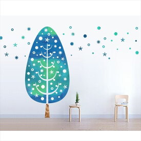 東京ステッカー 高級ウォールステッカー 植物 ツリー・デコレーション Mサイズ ＊TS0014-CM ブルー 『おしゃれ かわいい』 『壁 シール』