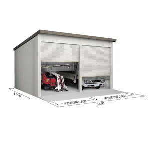 【マラソン対象】【配送のみ】【基本棟】ヨドコウ ヨド倉庫 基本棟 SOBU-5857FHD 基本棟 標準屋根 『 ガレージ 車庫 シャッター バイク 自動車 自転車 倉庫 床 シャッター 』 ブラウニー