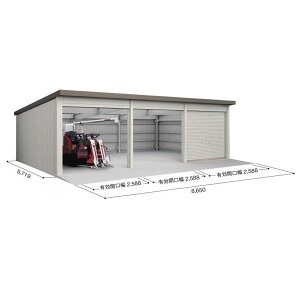 【マラソン対象】【配送のみ】【基本棟】ヨドコウ ヨド倉庫 基本棟 SOBU-8657LE 基本棟 標準屋根 『 ガレージ 車庫 シャッター バイク 自動車 自転車 倉庫 床 シャッター 』 ブラウニー