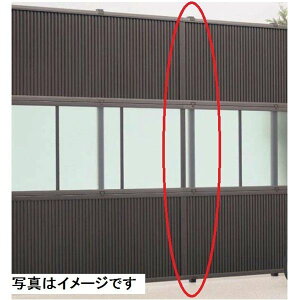 リクシル フェンスAA T-24 多段柱(2段柱) 『アルミフェンス 柵』 アルミ色 アルミ色