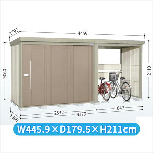 【マラソン対象】タクボ物置 TP/ストックマンプラスアルファ TP-S43R15 『物置 屋外 大型 倉庫 小屋 収納庫 diy サイクルポート タイヤ テント 庭 おしゃれ』【追加金額で取付工事可能】 カー