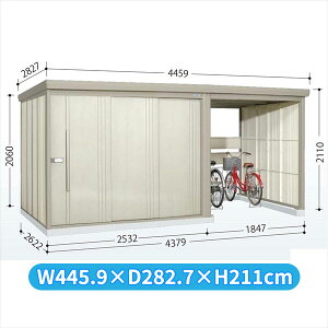 タクボ物置 TP/ストックマンプラスアルファ TP-SZ43R26 『物置 屋外 大型 倉庫 小屋 収納庫 diy サイクルポート タイヤ テント 庭 おしゃれ』【追加金額で取付工事可能】 ムーンホワイト