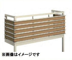 YKKAP ルシアスバルコニー 屋根置式 組合せ格子 メーターモジュール 標準柱 1間×5尺 床材 樹脂製デッキ アルミ+木調カラー 『後付バルコニー 洗濯物干し場 リフォーム向け アルミ製』