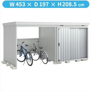 【自転車置場 駐輪】イナバ物置 FW/フォルタ ウィズ FW-22K+2218S PS スタンダード 左側開放スペース 一般型『物置 屋外 大型 diy』【関東・東海地方限定配送】【追加金額で取付工事可能】 PS