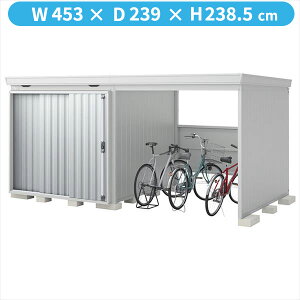 【自転車置場 駐輪】イナバ物置 FW/フォルタ ウィズ FW-2222+22KH PS ハイルーフ 右側開放スペース 多雪型『物置 屋外 大型 diy』【関東・東海地方限定配送】【追加金額で取付工事可能】 PS(