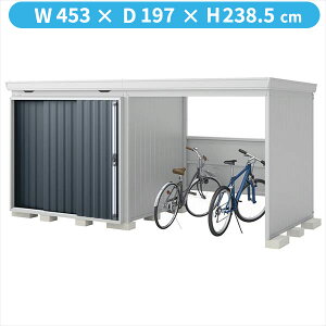 【自転車置場 駐輪】イナバ物置 FW/フォルタ ウィズ FW-2218+22KH CG ハイルーフ 右側開放スペース 一般型 結露軽減材付屋根『物置 屋外 大型 diy』【関東・東海地方限定配送】【追加金額で