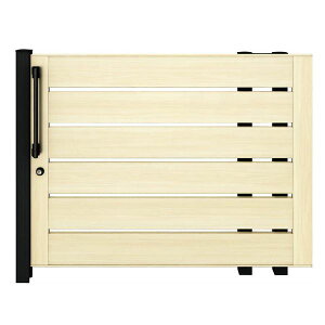 【送料無料】YKKAP ルシアススライド W03型 標準柱 14-16R 片引き 片面シリンダー錠セット 『横板格子 ノンレール式引き戸 門扉』『ゲート 部材 ガーデン 住宅 境界 入口 塀 壁 diy おしゃれ 形材