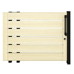 【マラソン対象】【送料無料】YKKAP ルシアススライド W03型 標準柱 12-14L 片引き 片面シリンダー錠セット 『横板格子 ノンレール式引き戸 門扉』『ゲート 部材 ガーデン 住宅 境界 入口 塀 壁