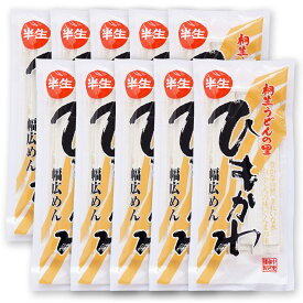 ひもかわうどん 半生麺 270g×10袋入り おっきりこみ ギフト プレゼント 贈答品【送料無料】