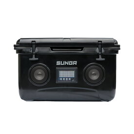SUNGA クーラーボックス 45L Bluetooth スピーカー 内蔵 ブラック ベージュ