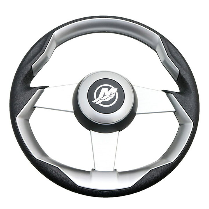 MERCURY マーキュリーステアリングホイール （シルバー ）新品未使用品