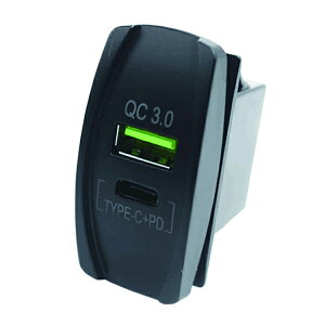 2|[g _u USB-A & USB-C bJ[XCb`^Cv d \Pbg 12V 24V 230900 ^CvC Type-C