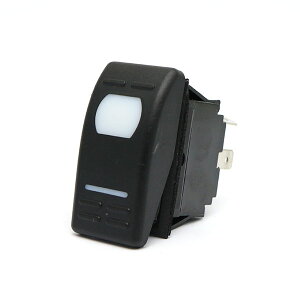 防滴 ロッカー スイッチ ON-OFF 12V 16A インジケーターライト付 712401 防水