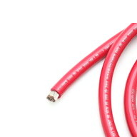 バッテリーケーブル 赤 38SQ 2AWG 38スケア ケーブル レッド 1m単位 切り売り プラス シングル 配線ケー…