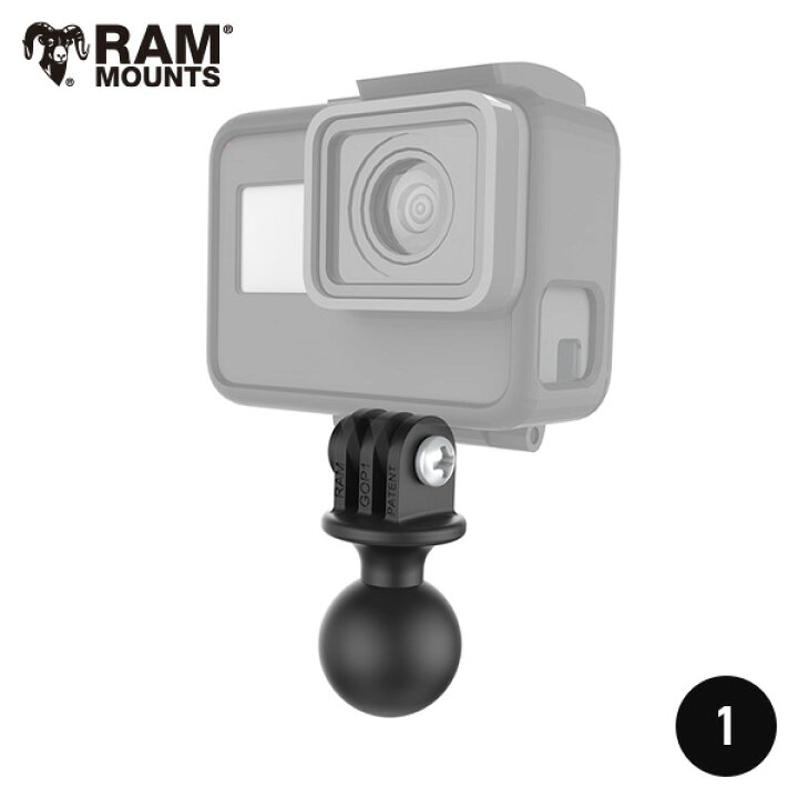 楽天市場 Ram Mounts ラムマウント カメラマウント アクションカメラ Goproマウント ゴープロ カメラアダプター 1インチボールトップ Rap B 2u Gop1 6251 あす楽 固定 釣り 落下防止 キサカダイレクト 楽天市場店