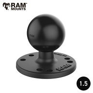 【即納 お得価格に挑戦中！】 ラムマウント 1.5インチボール ベース 円形 ラウンド AMPSホール スマート…