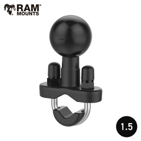 【即納】 RAM-231U RAM MOUNTS ラムマウント U字 取り付け U字クランプ Uボルト ベース シングル RAMマウント 1.5インチボール 700231 ハンドルバーマウント バイク スマホホルダー クランプ 強力 固定 車載 モタード