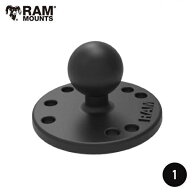 【即納 お得価格に挑戦中！】 ラムマウント ラウンドベース 1インチボール AMPSホールパターン RAMマウン…