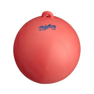 Polyform ポリフォーム フロート うき ブイ WS-1 レッド 赤 20〜25cm 水上 目印 ウキ 浮き 円形 球体 丸型 ターンマーカー ジェット 水上バイク