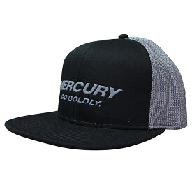 MERCURY マーキュリー キャップ ブラック グレー トラッカーキャップ ロゴ ワンポイント 67-227358 メンズ 男性 黒 灰色 帽子 メッシュ