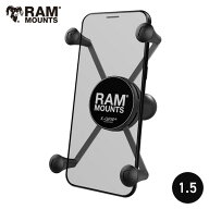 【即納】 ラムマウント 1.5インチボール Xグリップ スマホホルダー Lサイズ iPhone 対応 トラクター RAM…