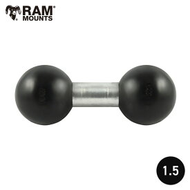 【即納】 ラムマウント 直接仕入 RAM-230U 1.5インチボール アーム連結ボール ダブルボール アダプター ジョイント RAMマウント 連結ボール 分岐 二股 702301 RAM MOUNTS 取扱店 販売店 トラクター 取り付け 魚探マウント スマート農業 アグリテック コンバイン 農機