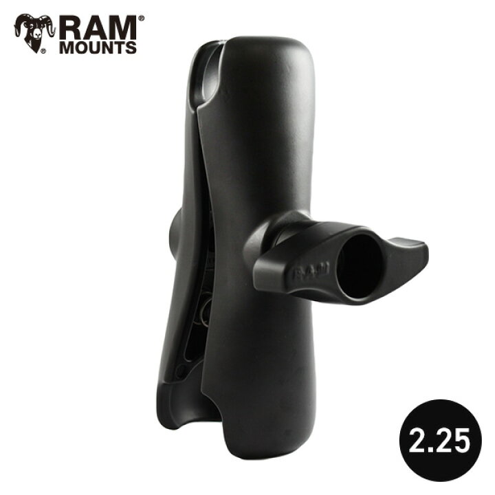 選べるマウントシリーズ! RAM MOUNTS ラムマウント ミディアムアーム ダブルソケット RAMマウント 2.25インチボール 704203 【あす楽】 取扱店 販売店 アルミボート 車載 魚探マウント 艤装パーツ GPS キャンピングカー DIY 内装 モニターアーム 固定 キサカ ... キサカ RAMマウント ラム 1インチボール 魚探 モニター 架台