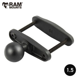 【即納】 ラムマウント 直接仕入 RAM-247U-3 1.5インチボール スクエアクランプベース RAMマウント 824725 RAM MOUNTS フォークリフト 支柱 スチール棚 スチールラック 物流倉庫 トラクター 農機