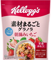 ケロッグ 素材まるごとグラノラ 朝摘みいちご 400g ×6袋
