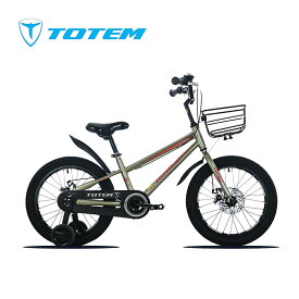 Totem自転車 金剛 子供用自転車 18インチ ディスクブレーキ 補助輪付き チェンカバー付き 子供用 4歳半〜6歳未満 身長100cm～ 練習 遊び 誕生日 プレゼント ギフト キッズバイク 子供用バイク ジュニア 男の子 女の子 こどもの日 入園祝い 4歳 5歳 6歳 送料無料 TOTEM