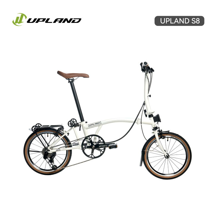楽天市場】upland S8 クロモリ折りたたみ自転車 16インチ 7段変速 高 