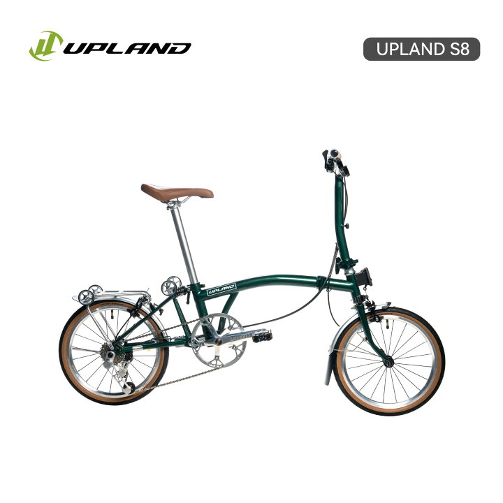 楽天市場】upland S8 クロモリ折りたたみ自転車 16インチ 7段変速 高 