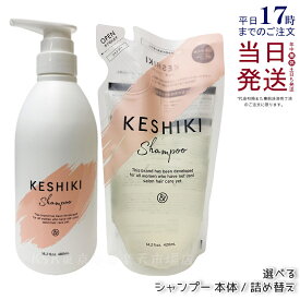 KESHIKI ケシキ シャンプー 480ml 本体 /480g 詰め替え 選べる ケシキシャンプー ヒートダメージ 補修 保湿 アンドナイン しっとり さらさら 乾燥肌 アミノ酸系 切れ毛 抜け毛 まとまる うるツヤ髪 サラサラ ヘアケア 美容師 美容院 美容室 サロン 正規品 送料無料