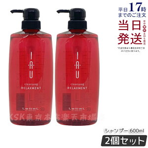 【2個セット】ルベル イオ クレンジング リラックスメント 600ml シャンプー ノンシリコンシャンプー Lebel IAU Cleansing Relaxment イオ ホームケア サロン専売品 ヘアケア 美容室 美容院 美容師愛用