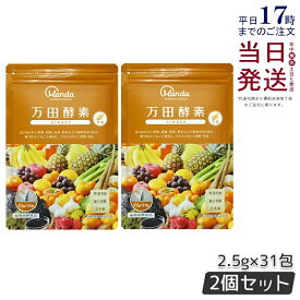 【2個セット】 万田酵素 ペーストタイプ GINGER ジンジャー 分包 77.5g (2.5g×31包) 自然発酵食品 酵素サプリ 発酵酵素 万田酵素 万田発酵 あす楽 国内正規品 賞味期限2027年2月