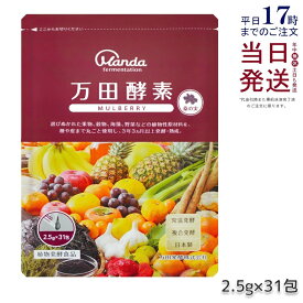 万田酵素 マルベリー MULBERRY ペースト 分包 77.5g (2.5g×31包) 万田 サプリ 万田発酵 酵素サプリ 健康 美容 野菜 果物 桑の実 桑の実 発酵食品 健康習慣 あす楽 国内正規品 送料無料 賞味期限2027年9月
