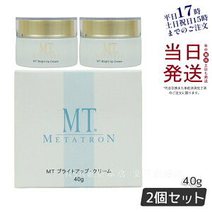 【2個セット】MT メタトロン MT ブライトアップ・クリーム 医薬部外品 40g 美白 保湿 乾燥肌 クリーム フェイスクリーム スキンケア 国内正規品 送料無料