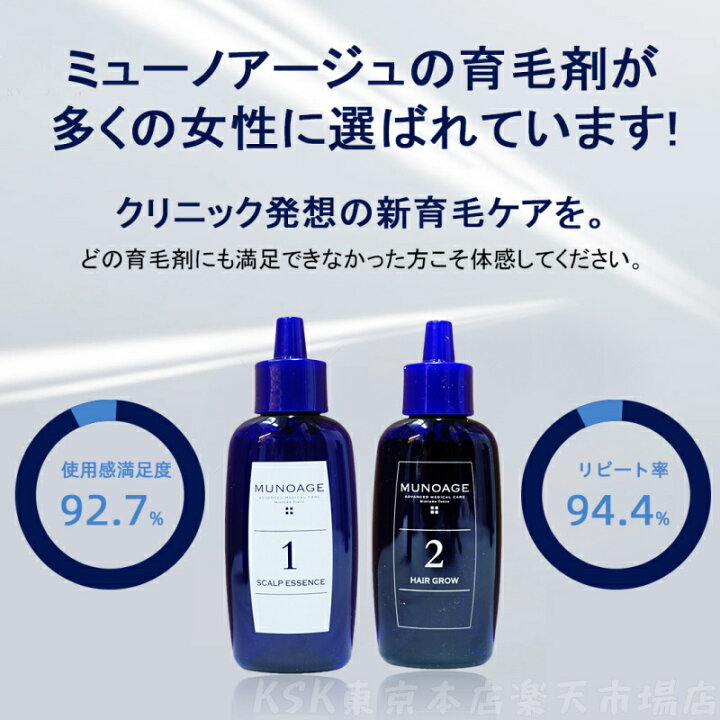 楽天市場】【2箱セット 正規品】ミューノアージュ 育毛剤 Wアプローチ 