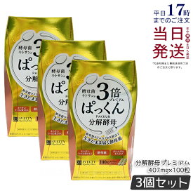 【3個セット】SVELTY 3倍ぱっくん分解酵母プレミアム 40.70g 407mg×100粒 スベルティ 分解酵母 酵素 酵母 酵母菌 糖質 炭水化物 健康食品 ぱっくん酵母 パックン パック サプリメント サプリメント 国内正規品 送料無料